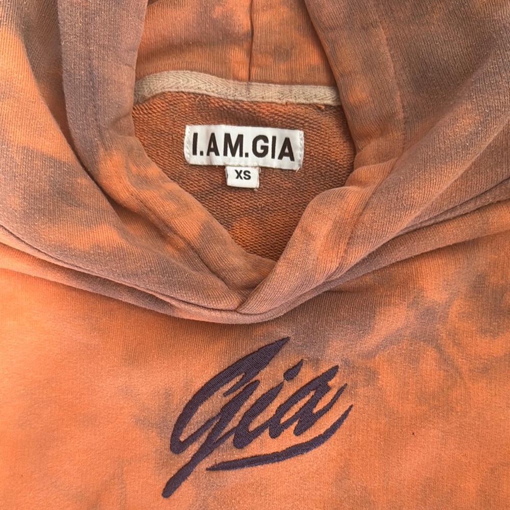 I.AM.GIA Orange Tie-Dye Hoodie Set - Picture 7 of 8